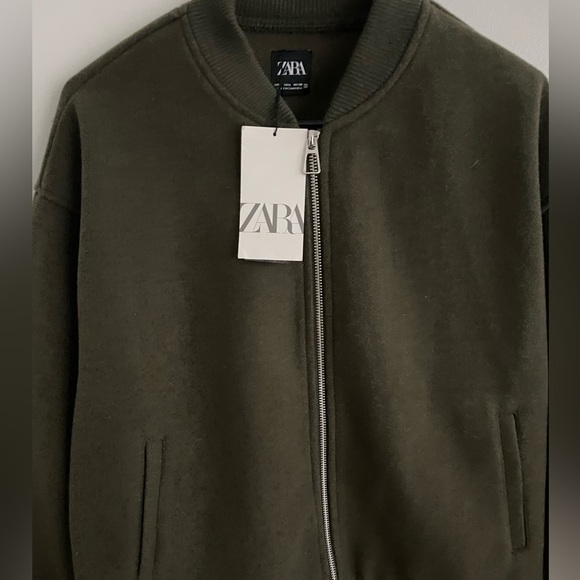 BNWT ZARA Soft Bomber With Stoppers SZ.L - Picture 3 of 7